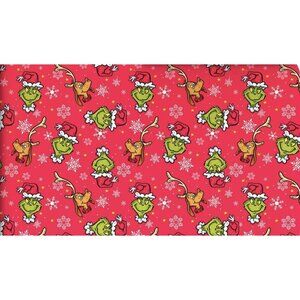 Hallmark Wrapping Paper Christmas The Grinch Dr Seuss Red 25 sq ft Roll Holiday